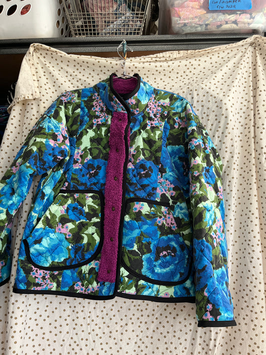 “Aurora Mosaic” Quilt Coat - L
