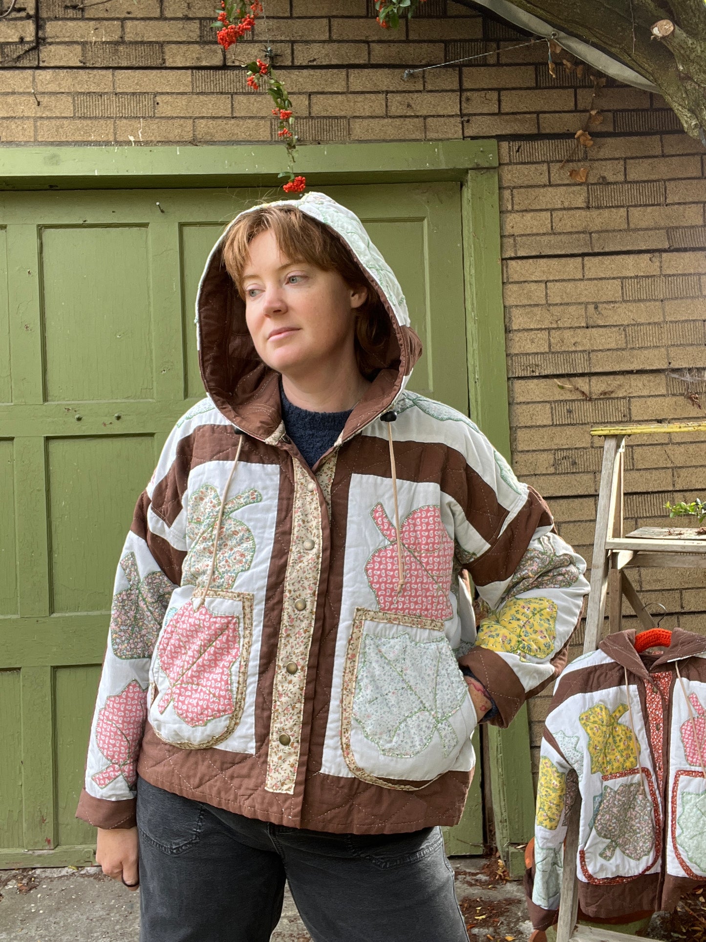 “Falling Leaves” Quilt Coat-L/XL