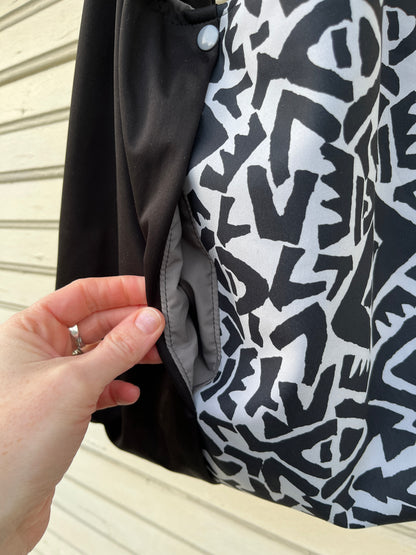 “Dark Clouds” Slouchy Pocket Tote