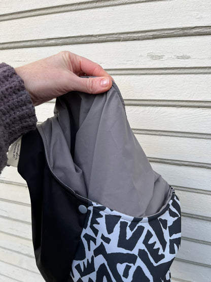 “Dark Clouds” Slouchy Pocket Tote