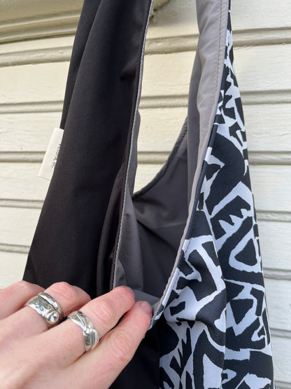 “Dark Clouds” Slouchy Pocket Tote
