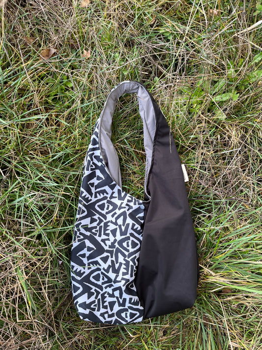 “Dark Clouds” Slouchy Pocket Tote