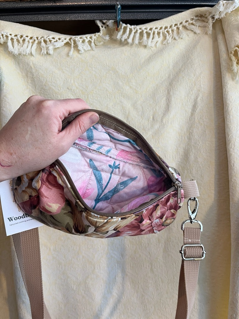 "Golden Pansies" Bum Bag