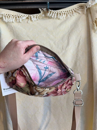 "Golden Pansies" Bum Bag