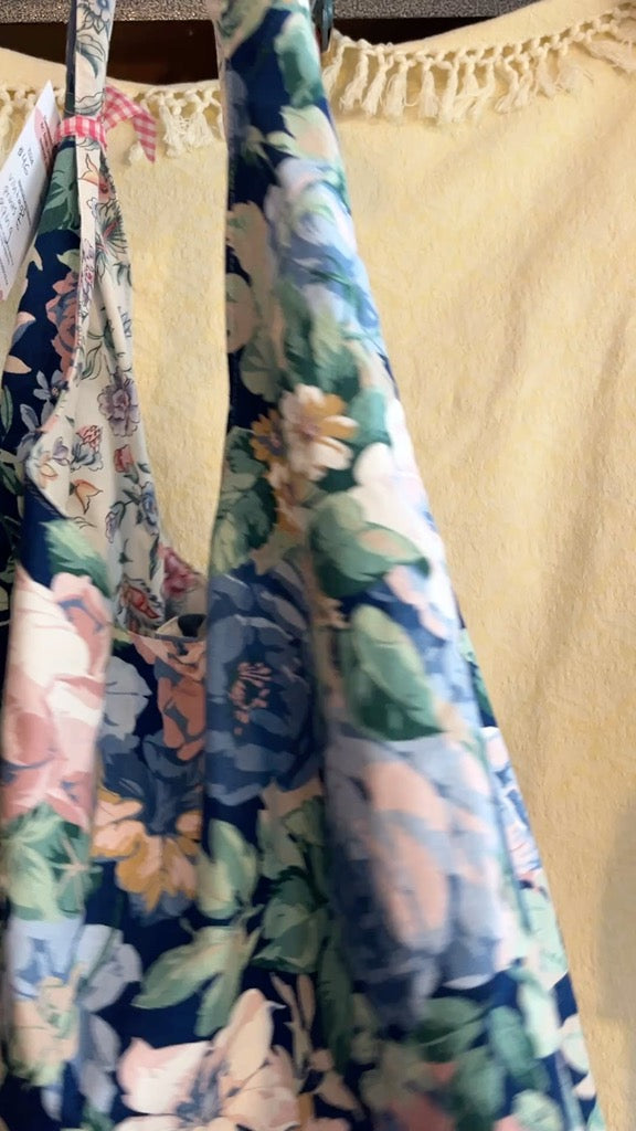 "Blue Rose Briar" Slouchy Tote