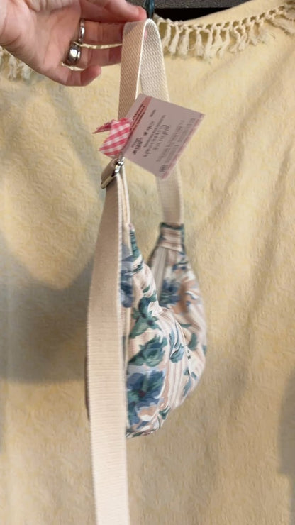 "California Lilac Stripes" Lil’ Shoulder Bag