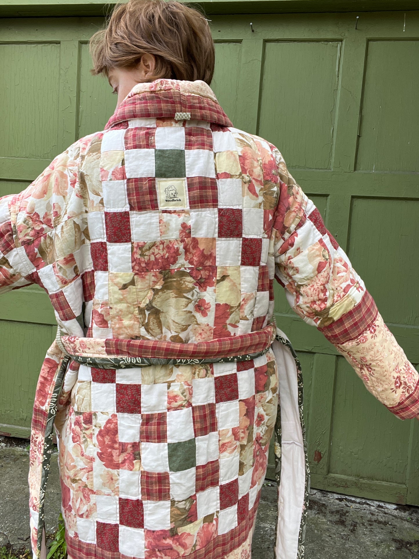 "New Growth" Upcycled Quilt Coat - XL