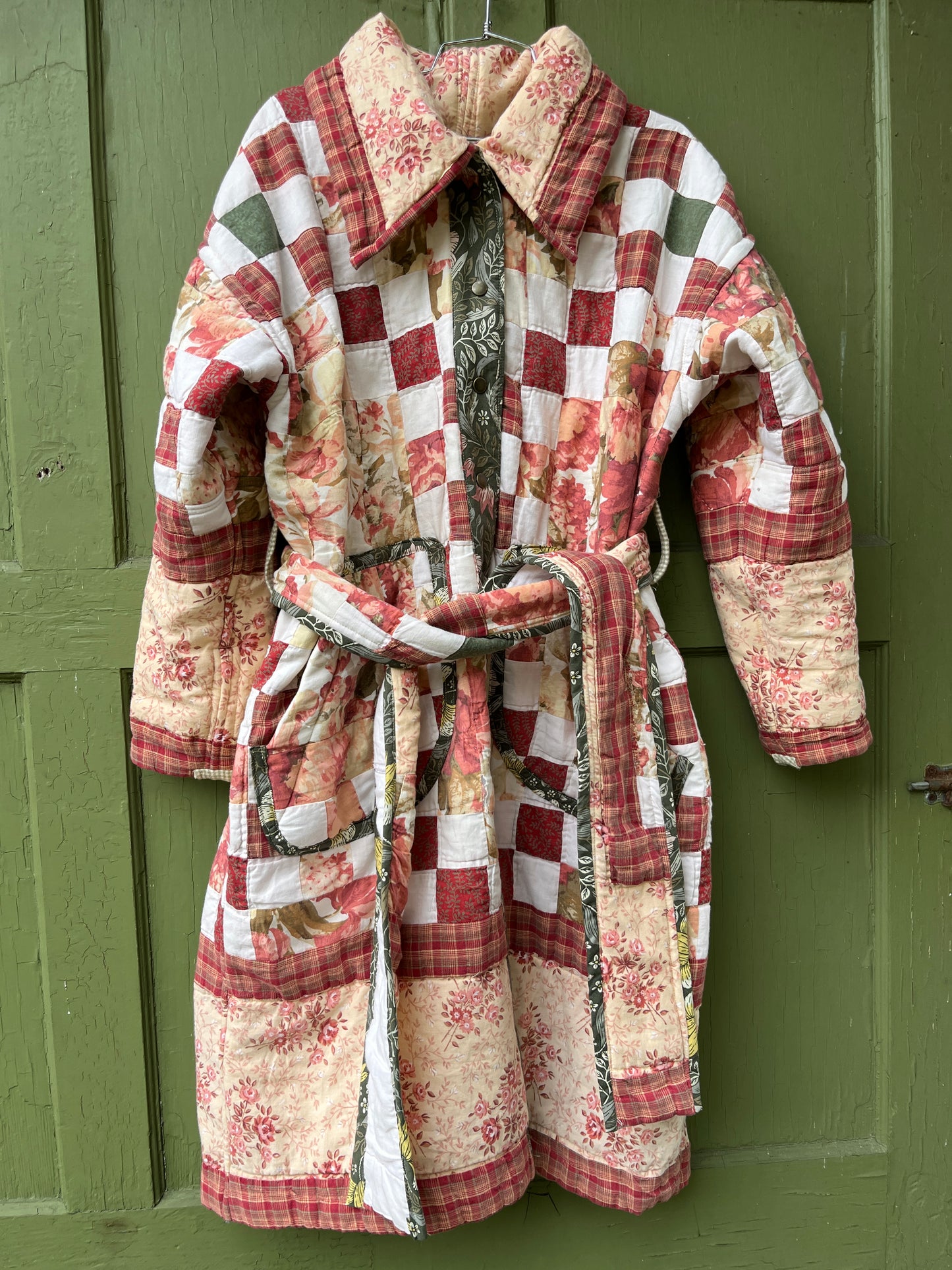 "New Growth" Upcycled Quilt Coat - XL
