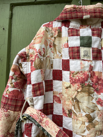 "New Growth" Upcycled Quilt Coat - XL