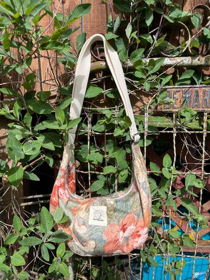 "Terra Cotta" Upcycled Classic Crescent Bag