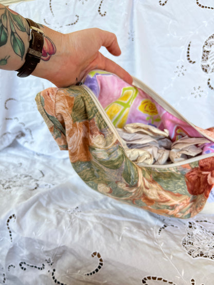 "Terra Cotta" Upcycled Classic Crescent Bag