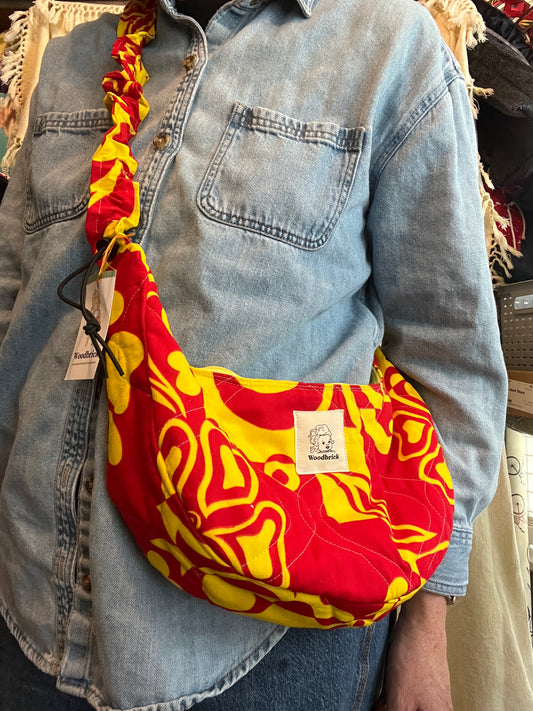 "Ketchup and Mustard" Classic Crescent bag