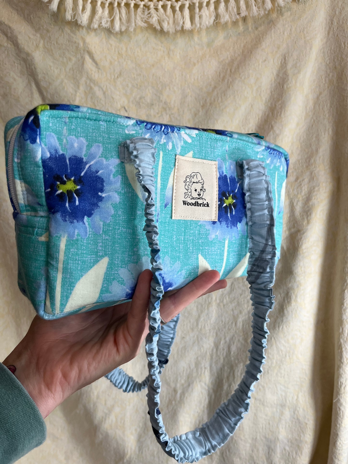 "Bachelor Button" Baguette Bag