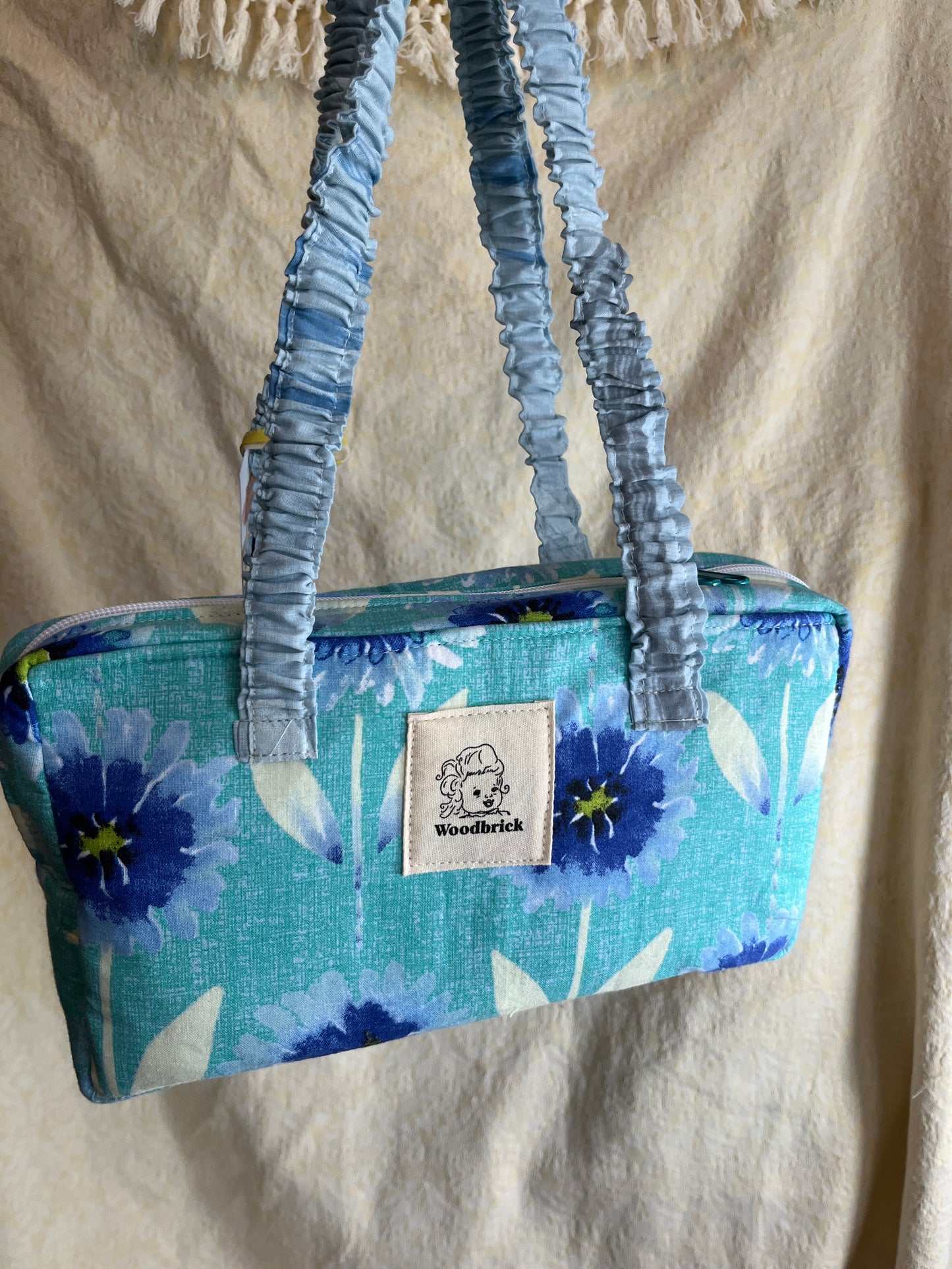 "Bachelor Button" Baguette Bag