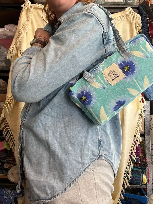 "Bachelor Button" Baguette Bag