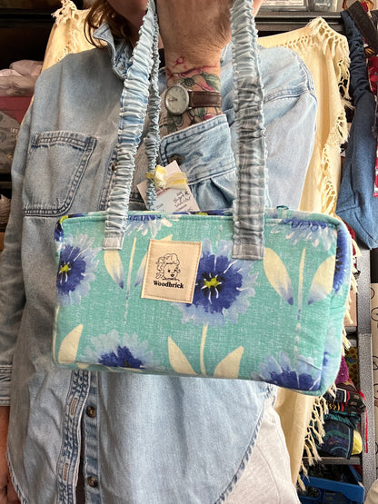 "Bachelor Button" Baguette Bag