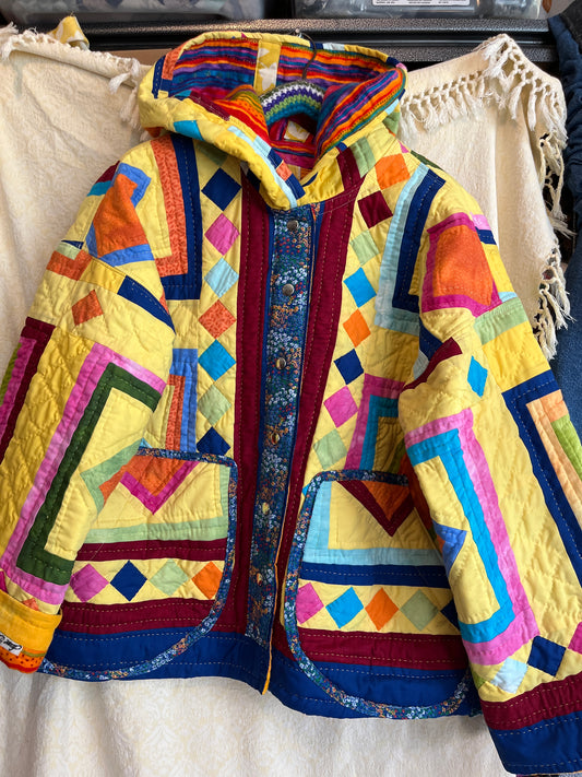 "Rainbow Dreams" Quilt Coat - L/XL