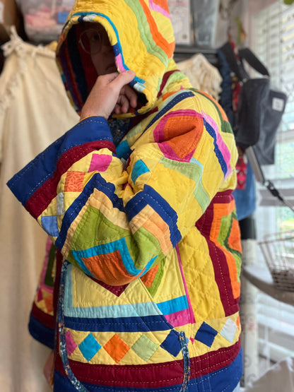 "Rainbow Dreams" Quilt Coat - L/XL