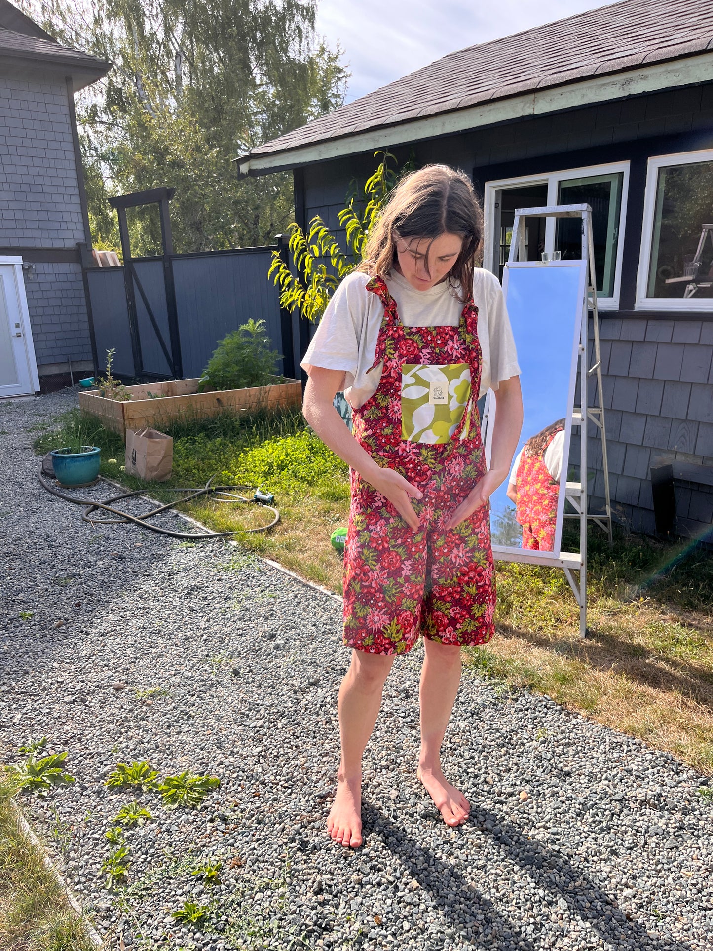 Extra Small - "Apple Picking" Adult Dungarees