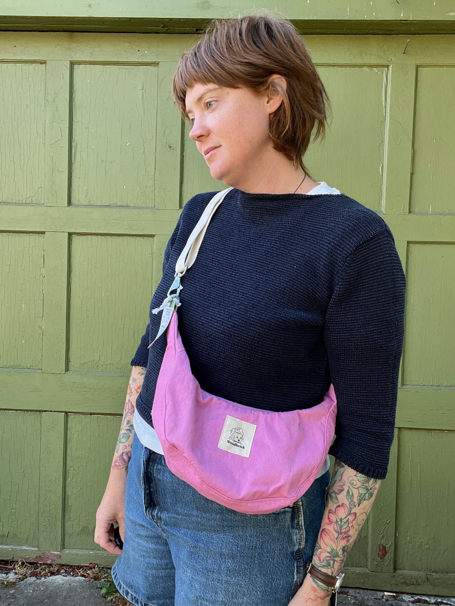 "Bubblegum" Sidekick Crescent Bag