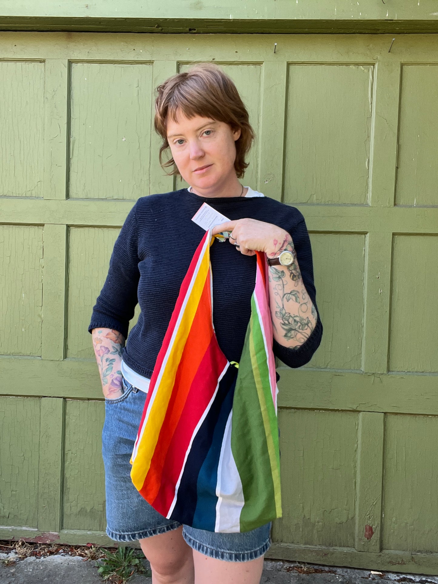 "Alternate Rainbow" IKEA Textile Large Slouchy Tote