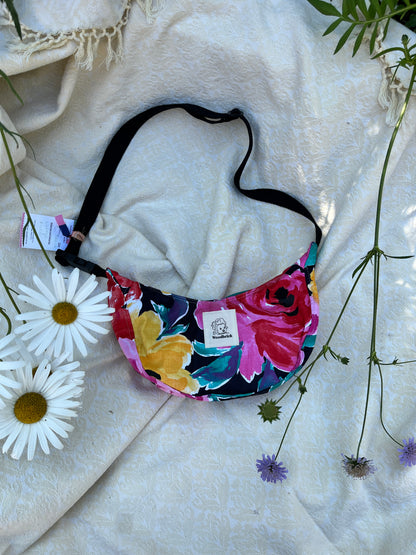 "Night Garden" Sidekick Crescent Bag
