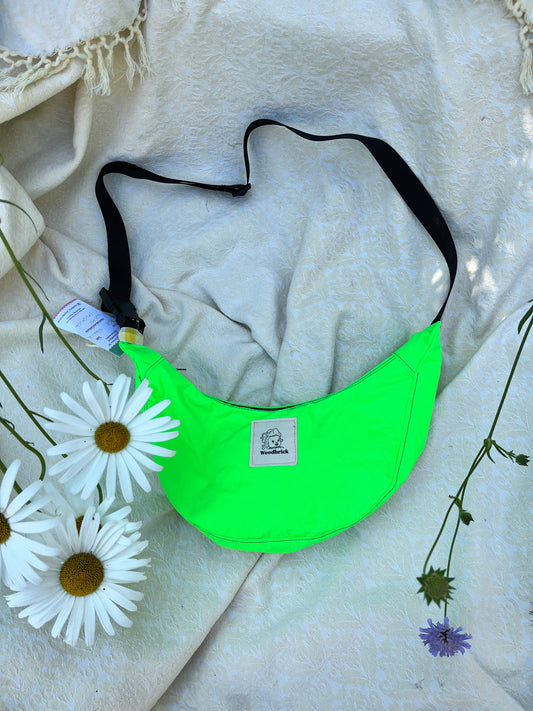 "Day Glo Slime" Water Resistant Sidekick Crescent Bag