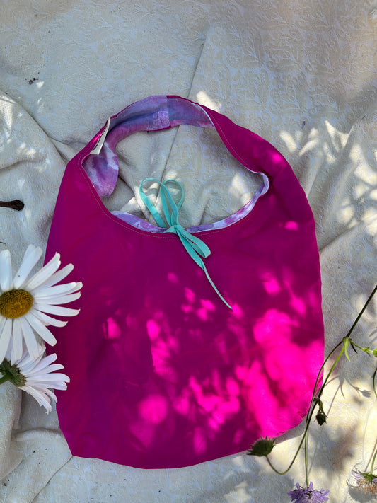 "Marcy's Pink" Splash Proof Small Slouchy Tote