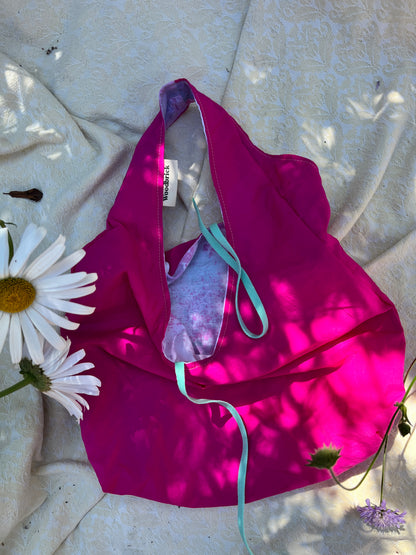 "Marcy's Pink" Splash Proof Small Slouchy Tote