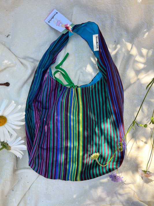 "Jenny's Stripe" Small Slouchy Tote