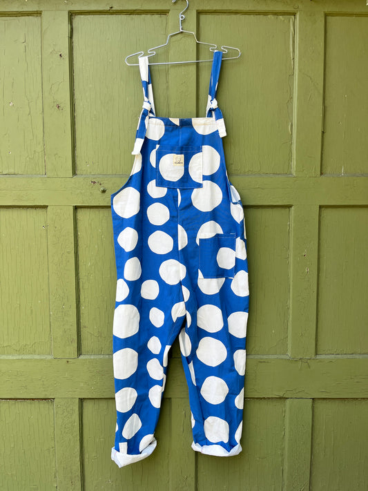 XL - "Polka Dot" Ikea Print Adult Dungarees