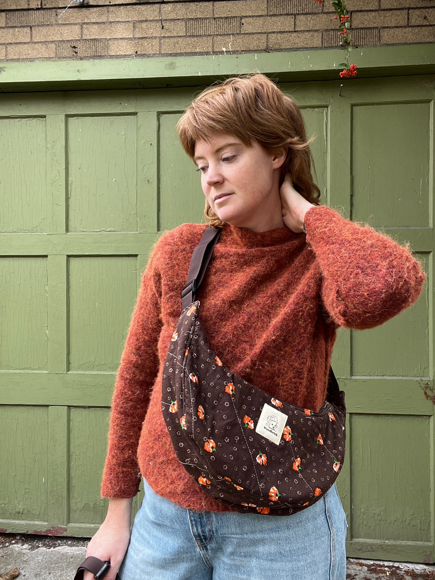 "Pumpkin Spice" Classic Crescent Bag