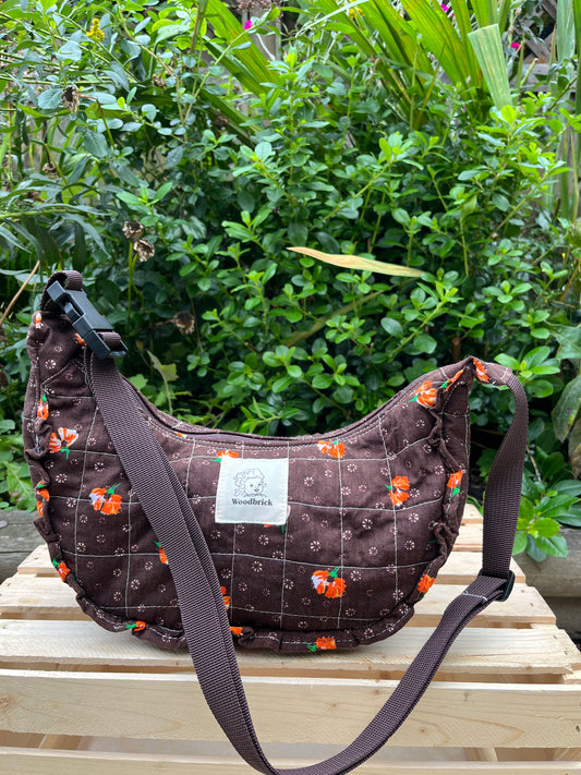 "Pumpkin Spice" Sidekick Crescent Bag