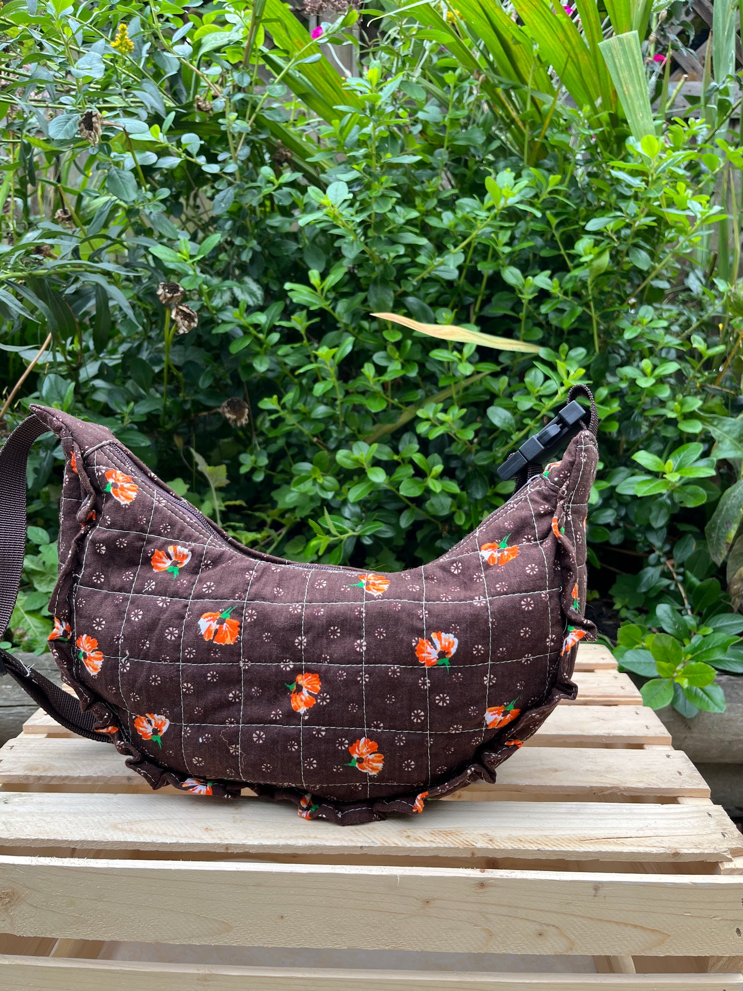 "Pumpkin Spice" Sidekick Crescent Bag