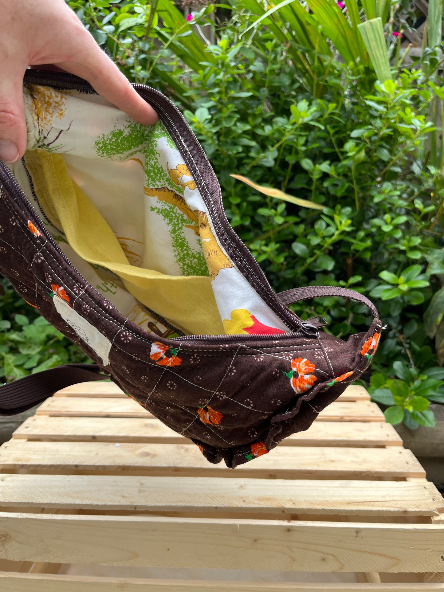 "Pumpkin Spice" Sidekick Crescent Bag