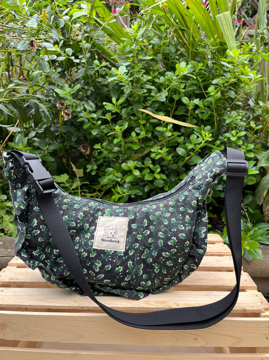 “Night Garden” Sidekick Crescent Bag