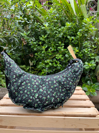 “Night Garden” Sidekick Crescent Bag