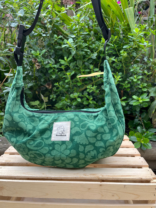 "Evergreen" Classic Crescent Bag