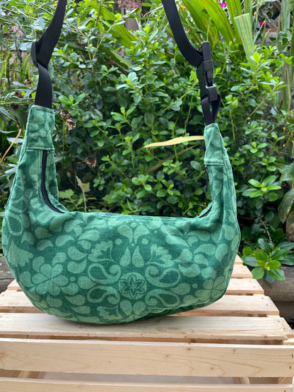 "Evergreen" Classic Crescent Bag