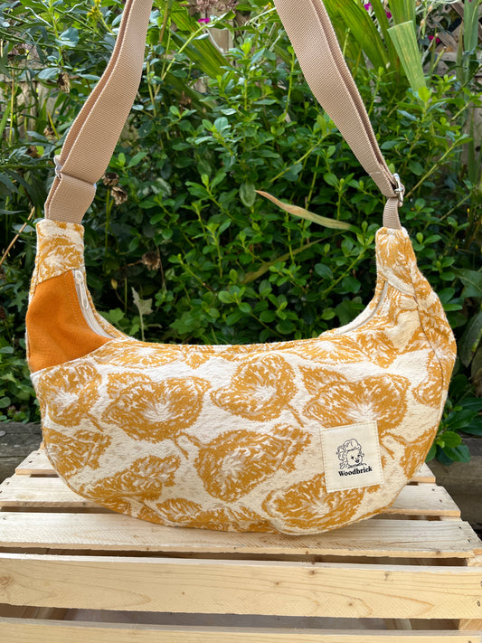 "Golden Harvest" Pocket Crescent Bag