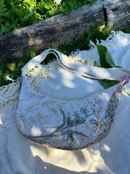 "Driftwood" Upcycled Classic Crescent Bag
