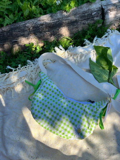 "Daisy Gingham" Lil’ Shoulder Bag with Bows