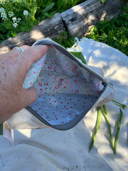 "Driftwood" Upcycled Sidekick Crescent Bag