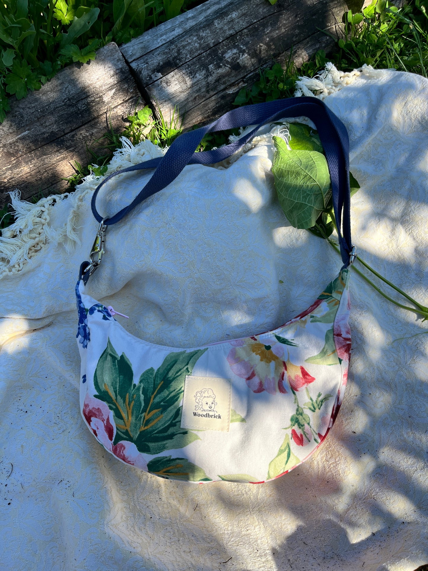 "Summer Garden" Sidekick Crescent Bag