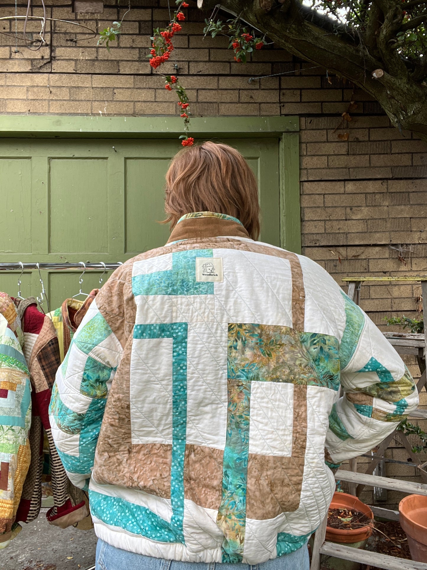 "Blue Sky Batik" Quilt Coat - Large