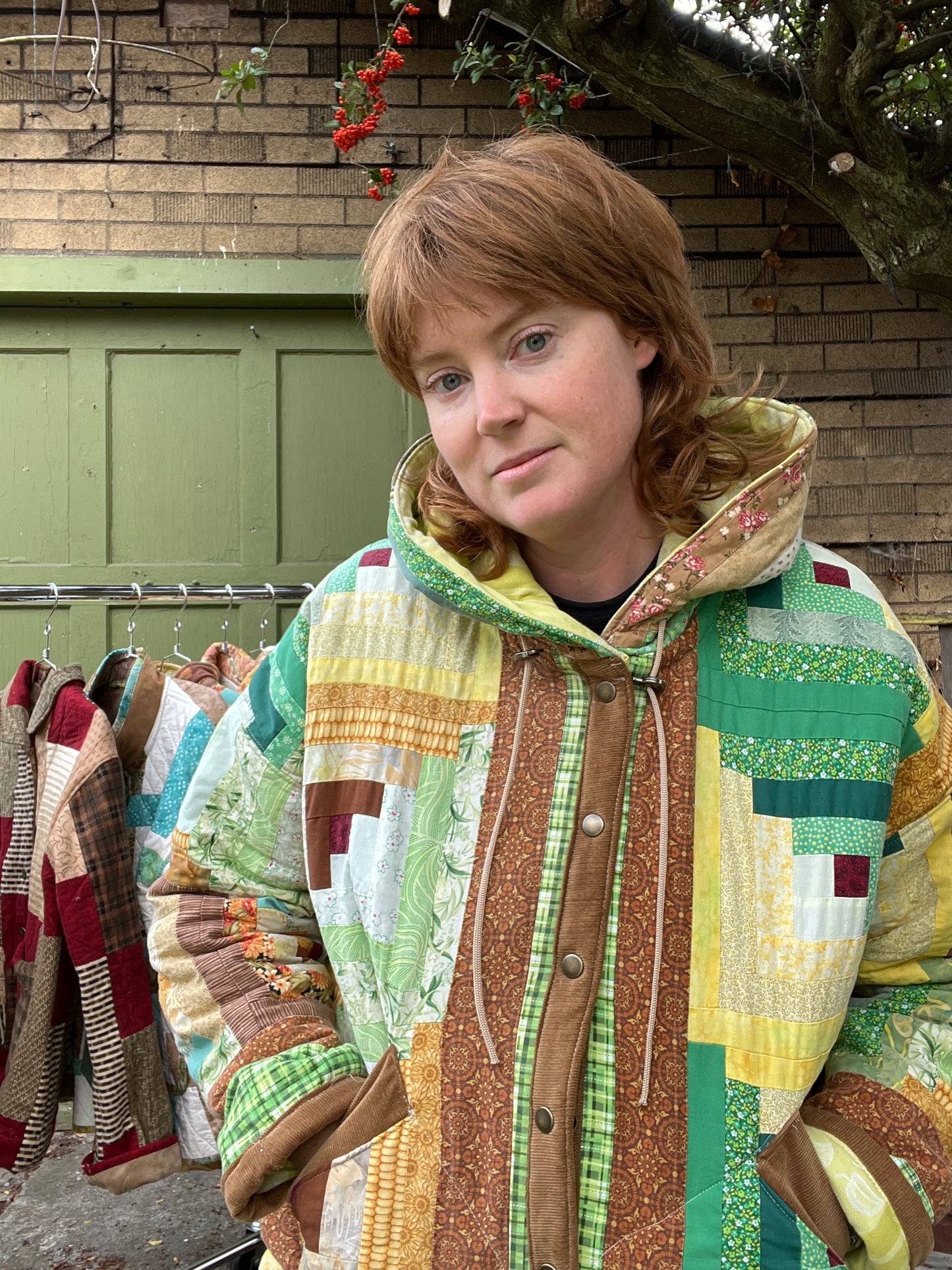 "Cornucopia" Quilt Coat  - XL