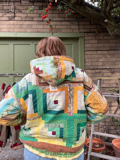 "Cornucopia" Quilt Coat  - XL