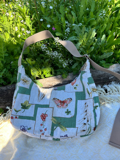 "Flora and Fauna" Big Shoulder Bag