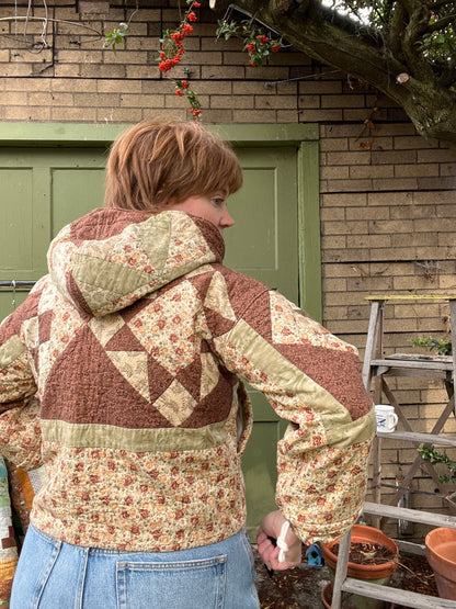"Brown Butter" Quilt Coat - Medium