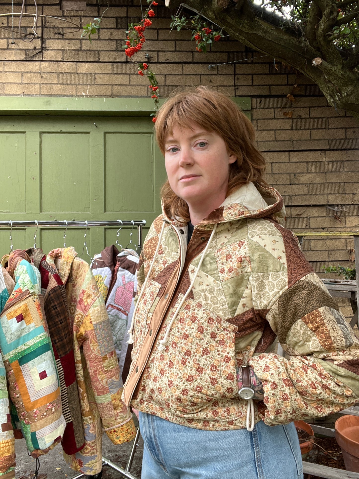 "Brown Butter" Quilt Coat - Medium